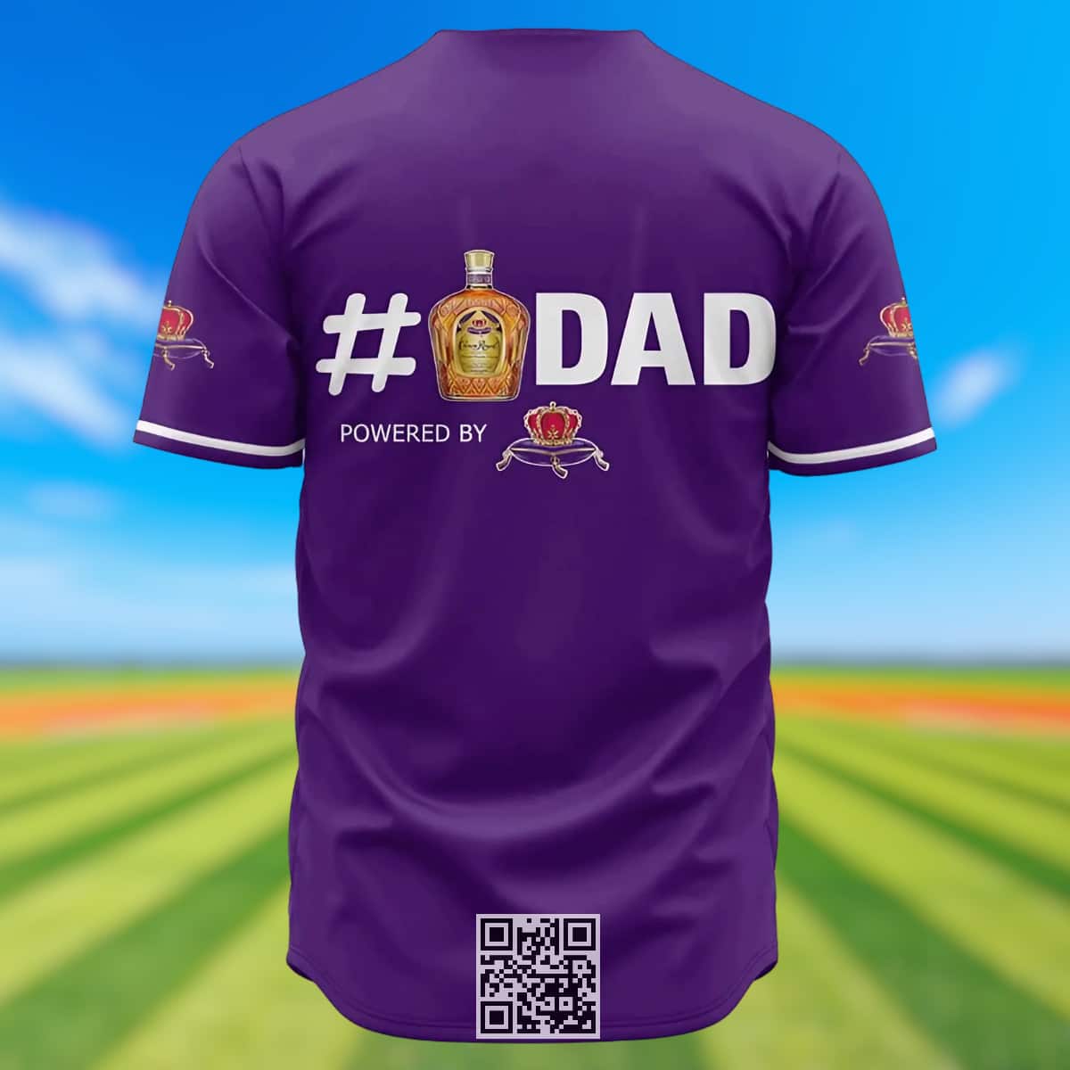 Personalized Crown Royal Baseball Jersey # Dad Custom Name Personalized Crown Royal Baseball Jersey # Dad Custom Name