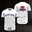 White Crown Royal Whisky Baseball Jersey