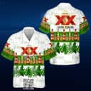 Aloha Cerveza Dos Equis Hawaiian Shirt Palm Leaves Pattern
