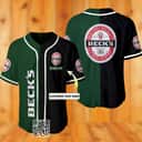 Personalized Beck's Beer Baseball Jersey Custom Name Personalized Beck's Beer Baseball Jersey Custom Name