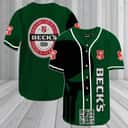Black Skull Beck's Baseball Jersey Beer Lovers Gift