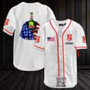 Personalized Beck's Beer Baseball Jersey US Flag Custom Name