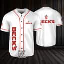 White Beck's Beer Baseball Jersey Gift For Best Friends White Beck's Beer Baseball Jersey Gift For Best Friends
