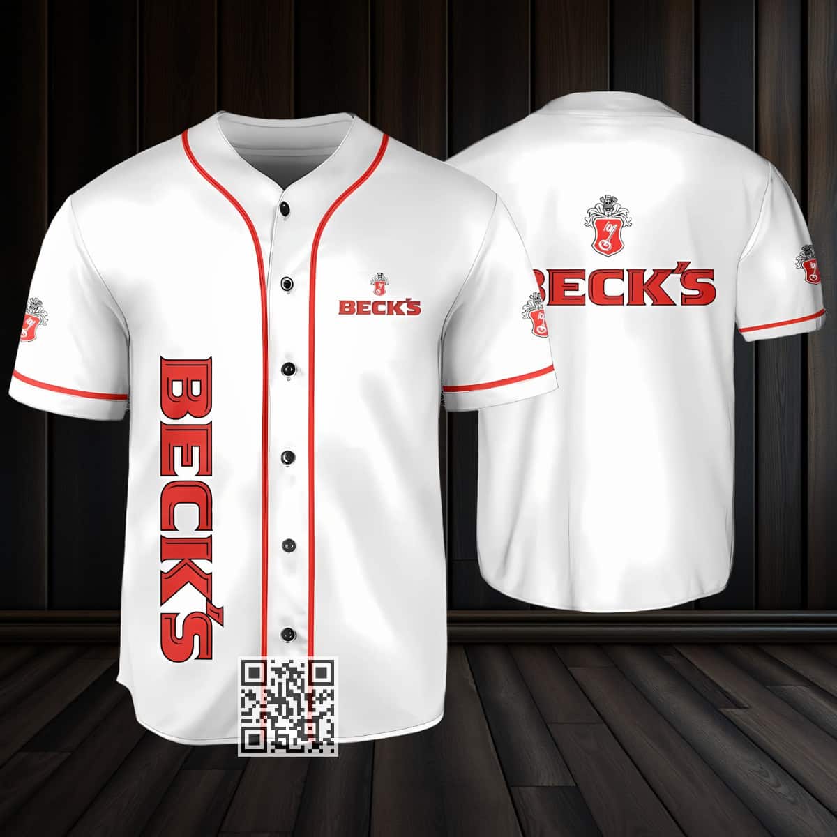 White Beck's Beer Baseball Jersey Gift For Best Friends White Beck's Beer Baseball Jersey Gift For Best Friends