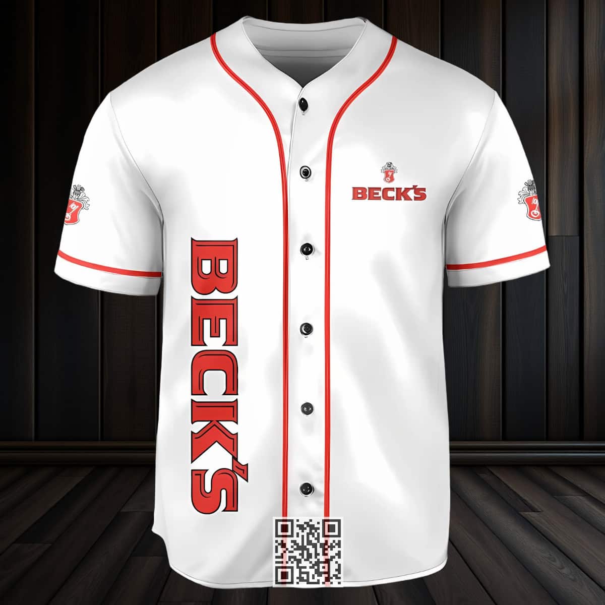White Beck's Beer Baseball Jersey Gift For Best Friends White Beck's Beer Baseball Jersey Gift For Best Friends