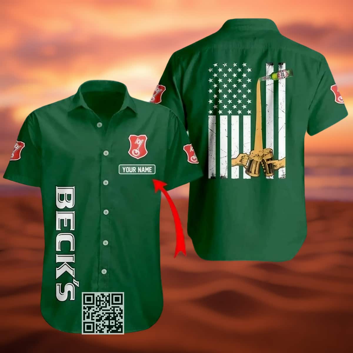 Personalized Beck's Hawaiian Shirt Beer Lovers Gift Custom Name Personalized Beck's Hawaiian Shirt Beer Lovers Gift Custom Name