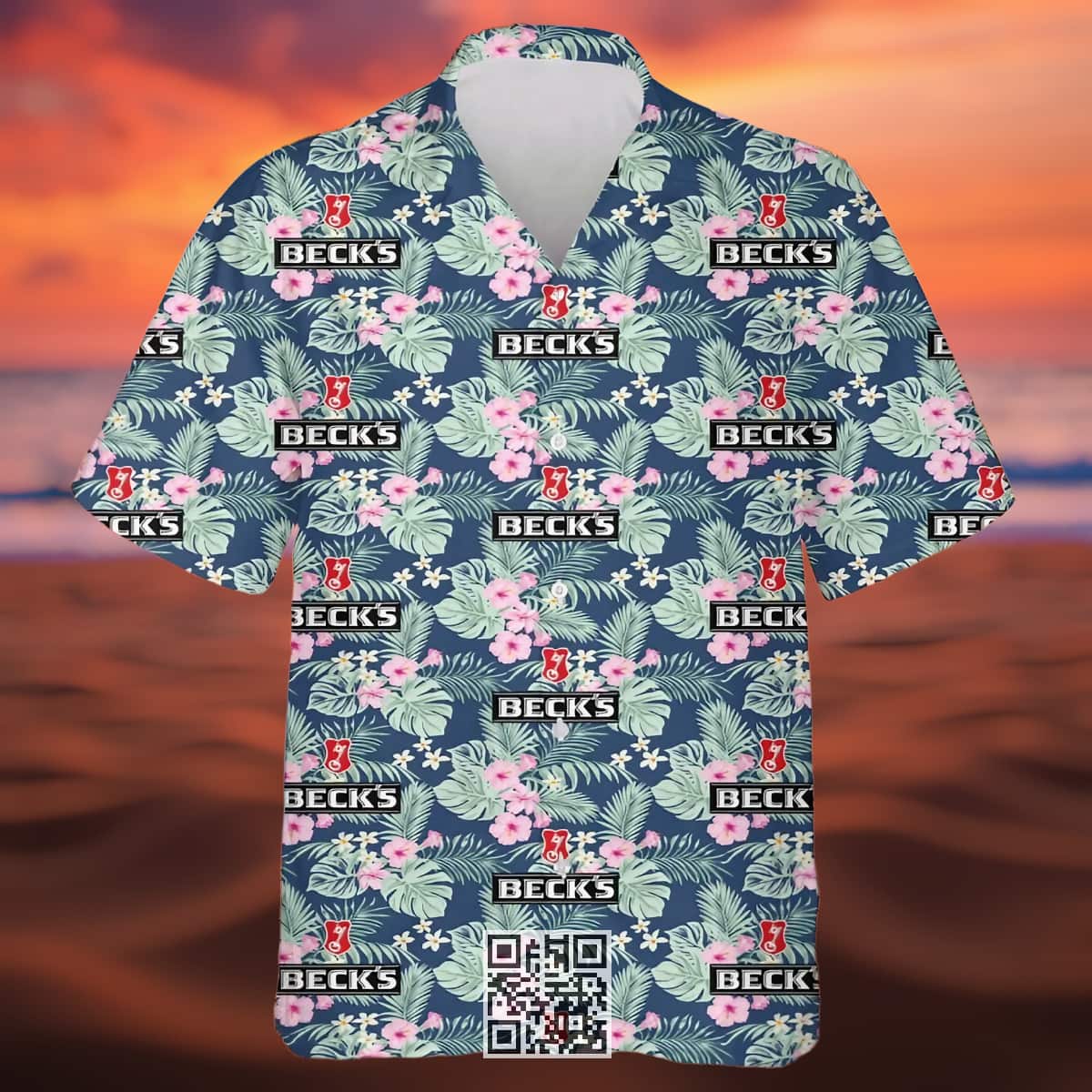 Aloha Beck's Beer Hawaiian Shirt Tropical Pattern Aloha Beck's Beer Hawaiian Shirt Tropical Pattern