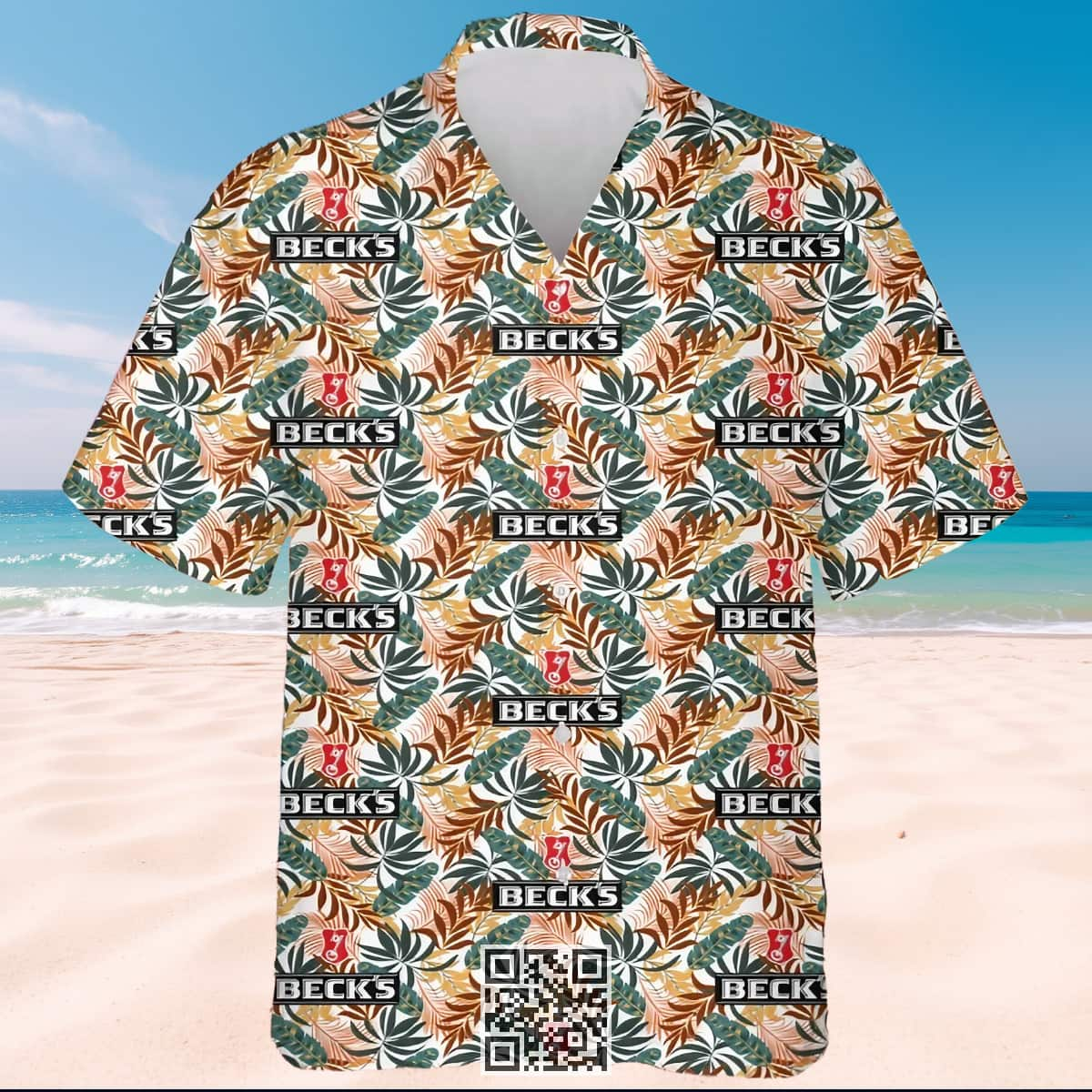 Aloha Beck's Hawaiian Shirt Tropical Flower Pattern Beer Lovers Gift