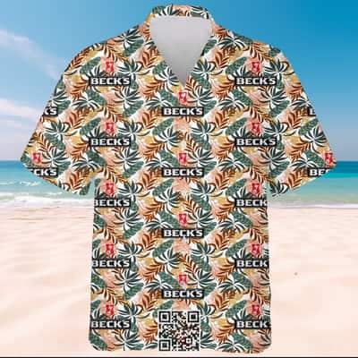 Aloha Beck's Hawaiian Shirt Tropical Flower Pattern Beer Lovers Gift Aloha Beck's Hawaiian Shirt Tropical Flower Pattern Beer Lovers Gift