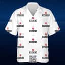 White Beck's Hawaiian Shirt Beer Lovers Gift