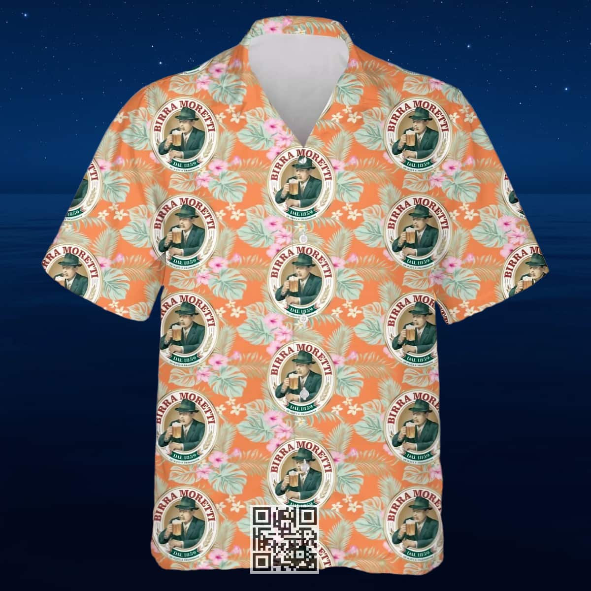 Aloha Birra Moretti Beer Hawaiian Shirt Palm Leaves Pattern Aloha Birra Moretti Beer Hawaiian Shirt Palm Leaves Pattern