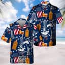 Fireball Whisky Hawaiian Shirt Statue Of Liberty