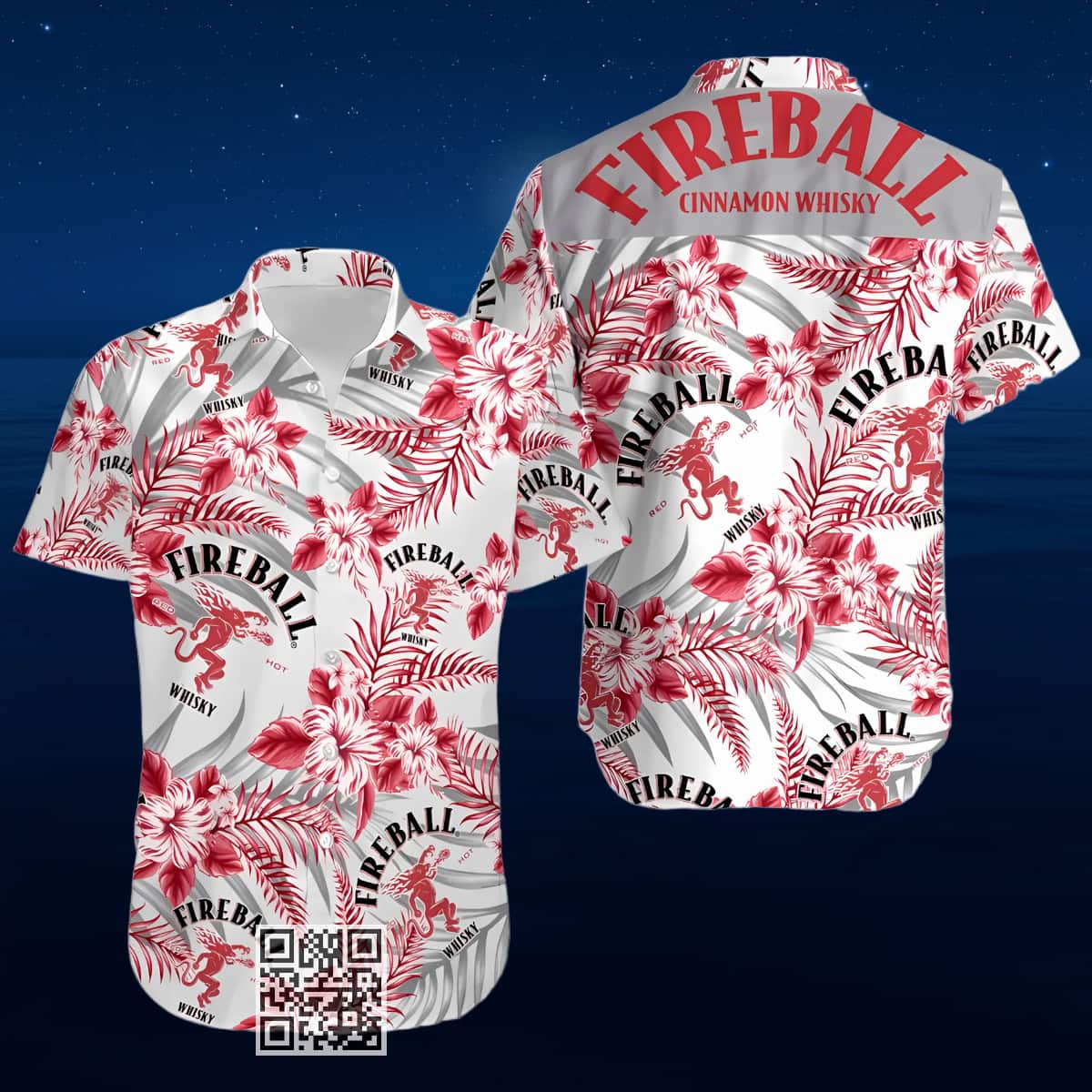 Aloha Fireball Cinnamon Whisky Hawaiian Shirt Tropical Flower Pattern Aloha Fireball Cinnamon Whisky Hawaiian Shirt Tropical Flower Pattern