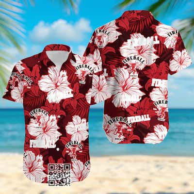 Aloha FireBall Hawaiian Shirt Floral Pattern