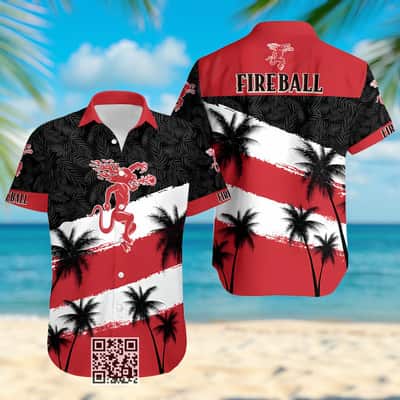 Fireball Whisky Hawaiian Shirt Beach Lovers Gift