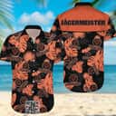Jagermeister Hawaiian Shirt Palm Leaves Pattern Summer Beach Gift Jagermeister Hawaiian Shirt Palm Leaves Pattern Summer Beach Gift