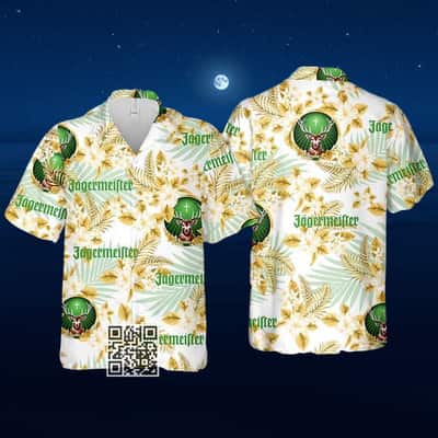 Aloha Jagermeister Hawaiian Shirt Flower Pattern