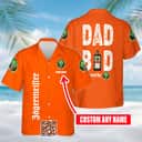 Dad Bod Powered By Jagermeister Hawaiian Shirt Custom Name Dad Bod Powered By Jagermeister Hawaiian Shirt Custom Name