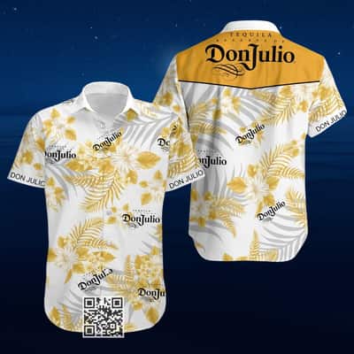 Aloha Don Julio Tequila Hawaiian Shirt Hibiscus Flower Pattern