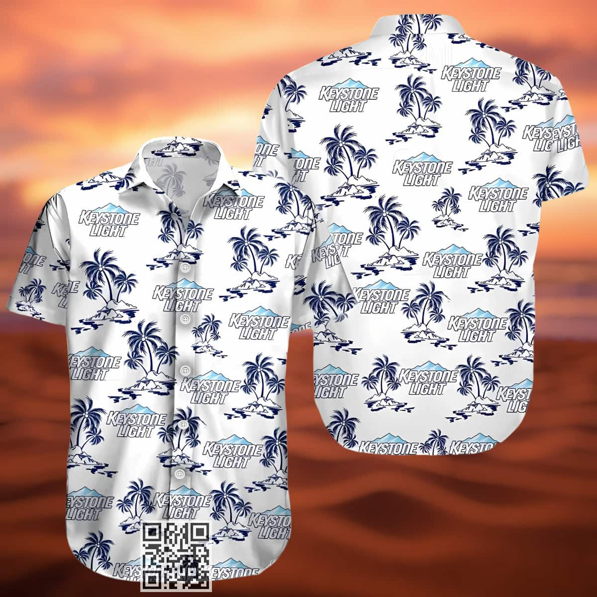 Keystone Light Beer Hawaiian Shirt Island Pattern Best Beach Gift