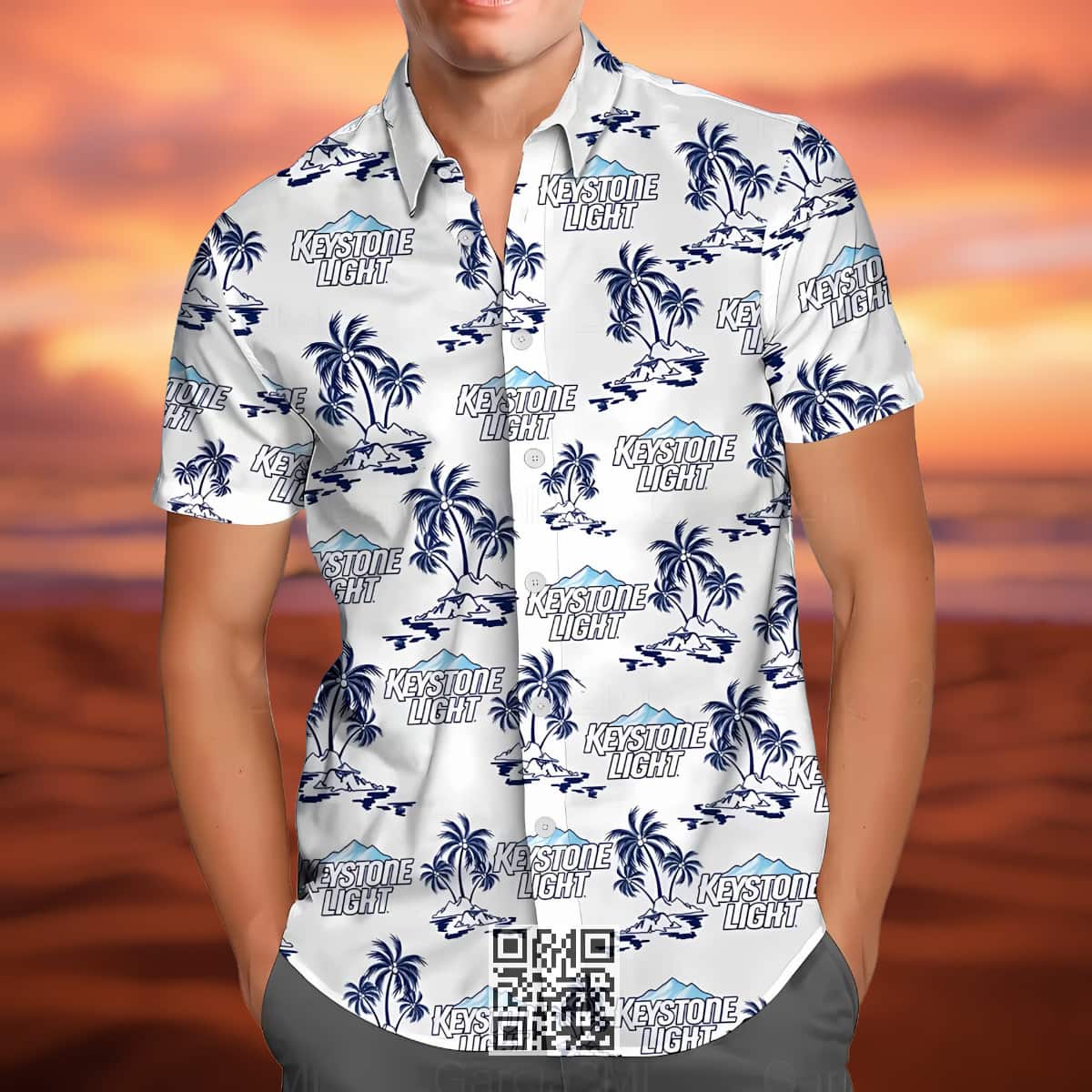 Keystone Light Beer Hawaiian Shirt Island Pattern Best Beach Gift Keystone Light Beer Hawaiian Shirt Island Pattern Best Beach Gift