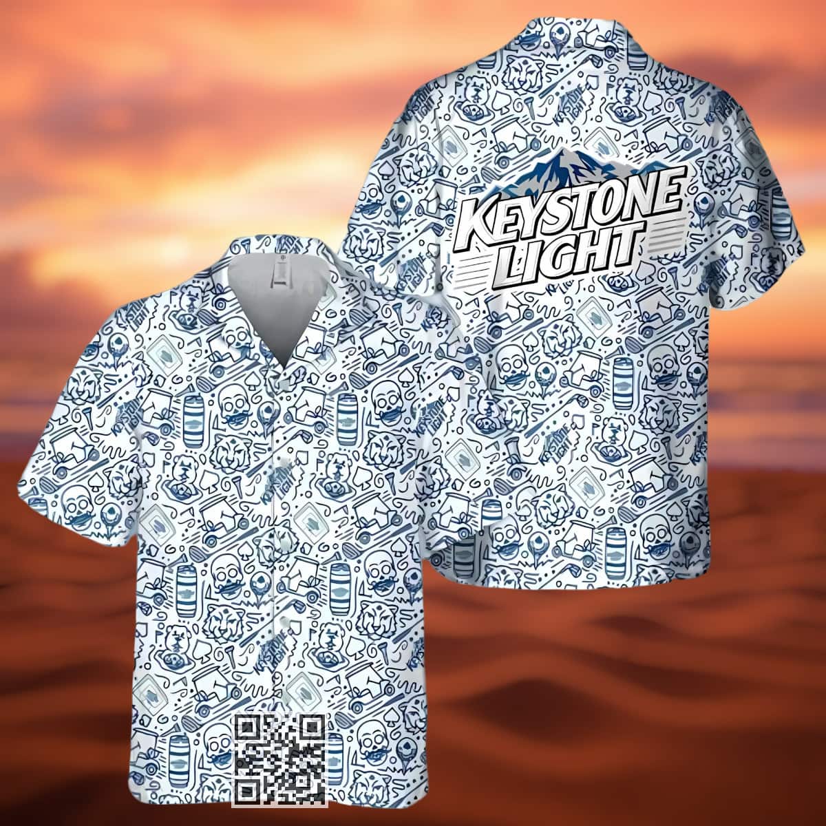 Keystone Light Hawaiian Shirt Doodle Art Beach Lovers Gift Keystone Light Hawaiian Shirt Doodle Art Beach Lovers Gift