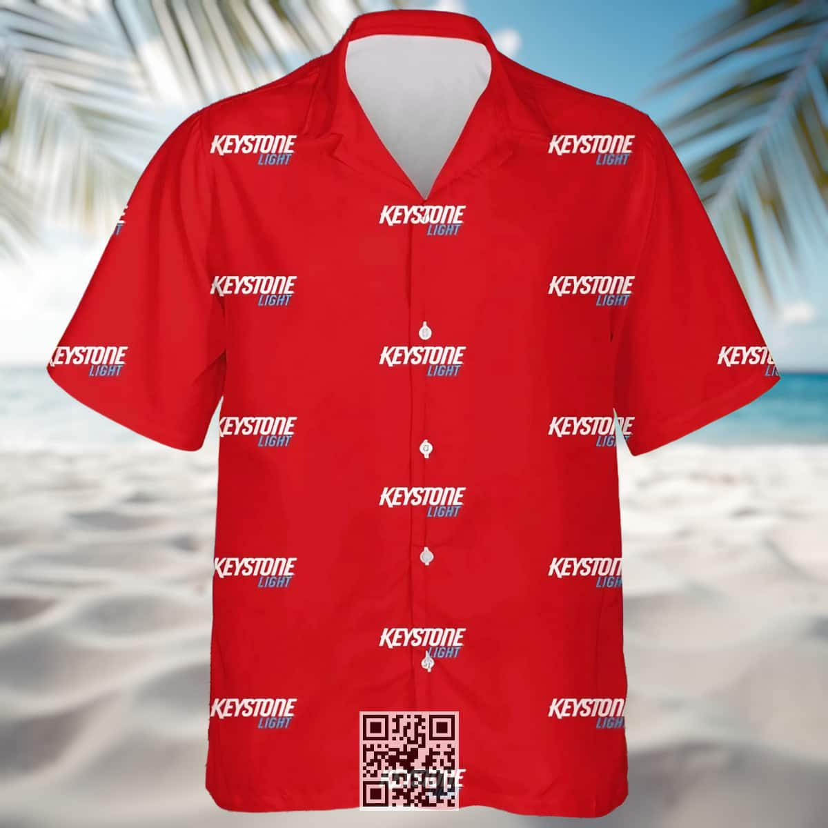 Red Keystone Light Beer Hawaiian Shirt Gift For Beach Lovers