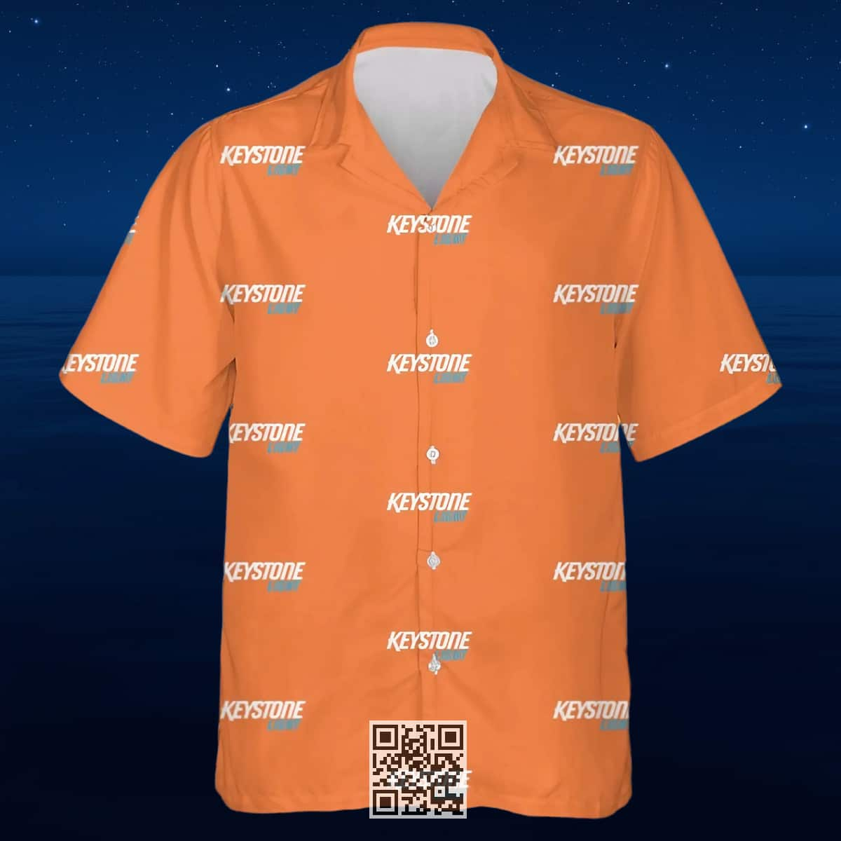 Orange Keystone Light Hawaiian Shirt Gift For Beer Lovers