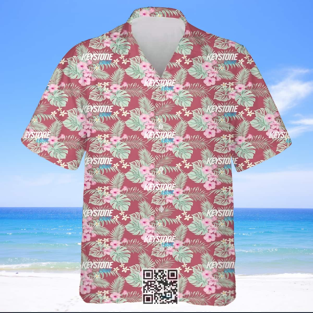 Aloha Keystone Light Beer Hawaiian Shirt Summer Beach Gift