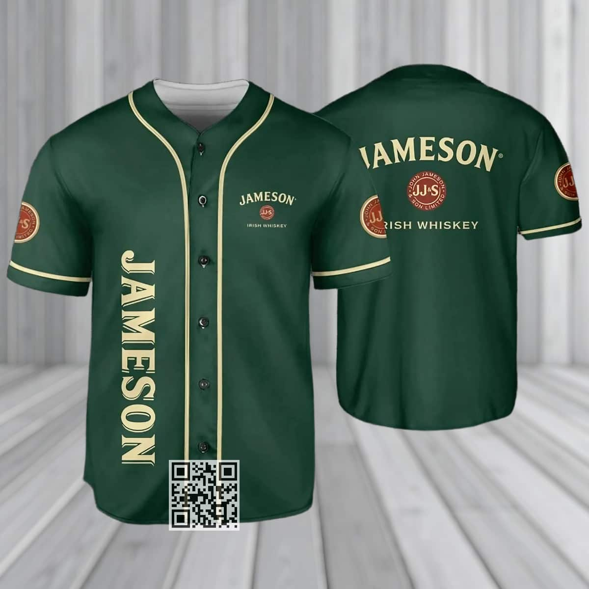 Basic Jameson Irish Whiskey Baseball Jersey