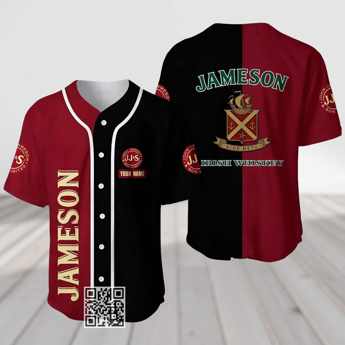 Pesonalized Jameson Baseball Jersey Custom Name