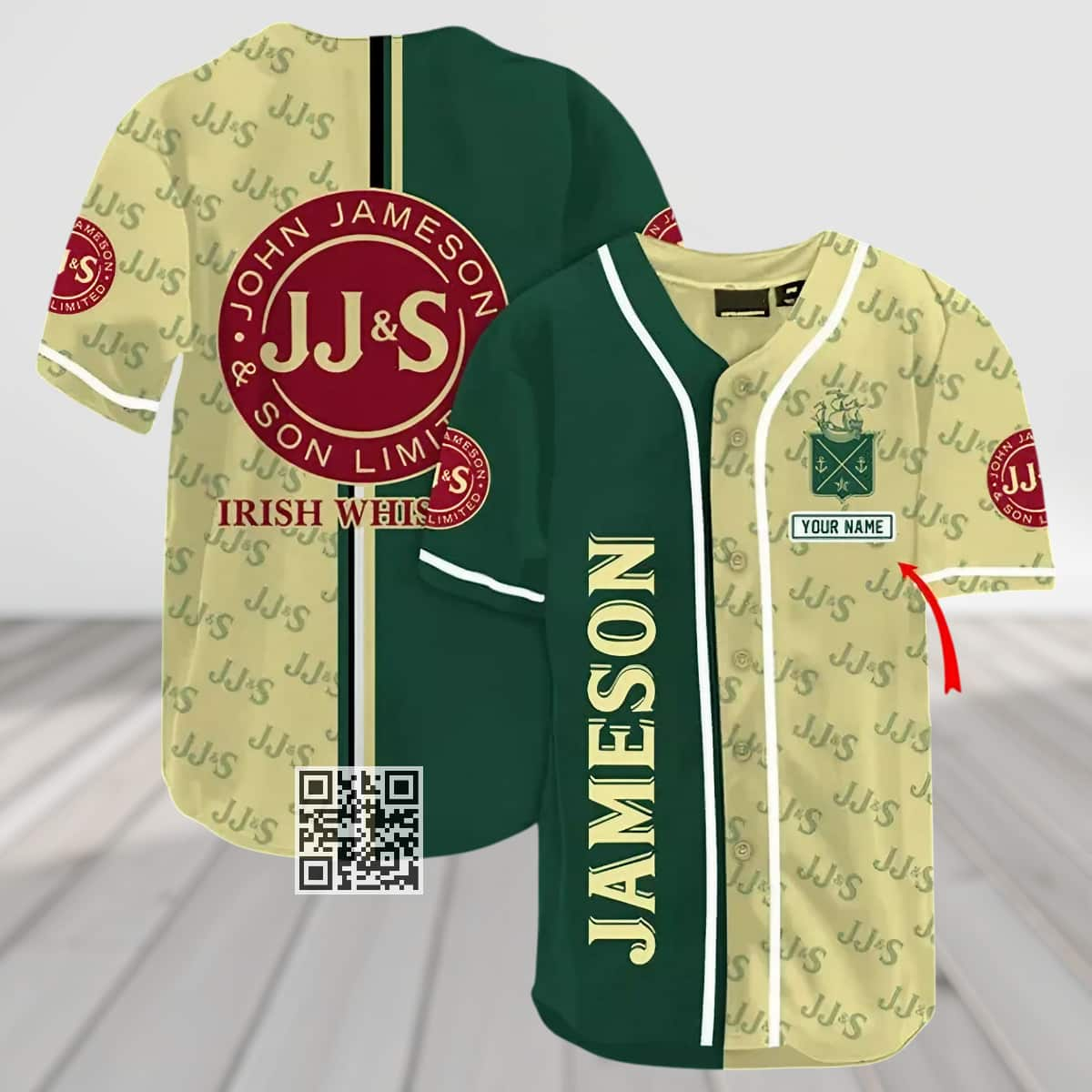 Jameson Irish Whiskey Baseball Jersey Custom Name Gift For Best Friends