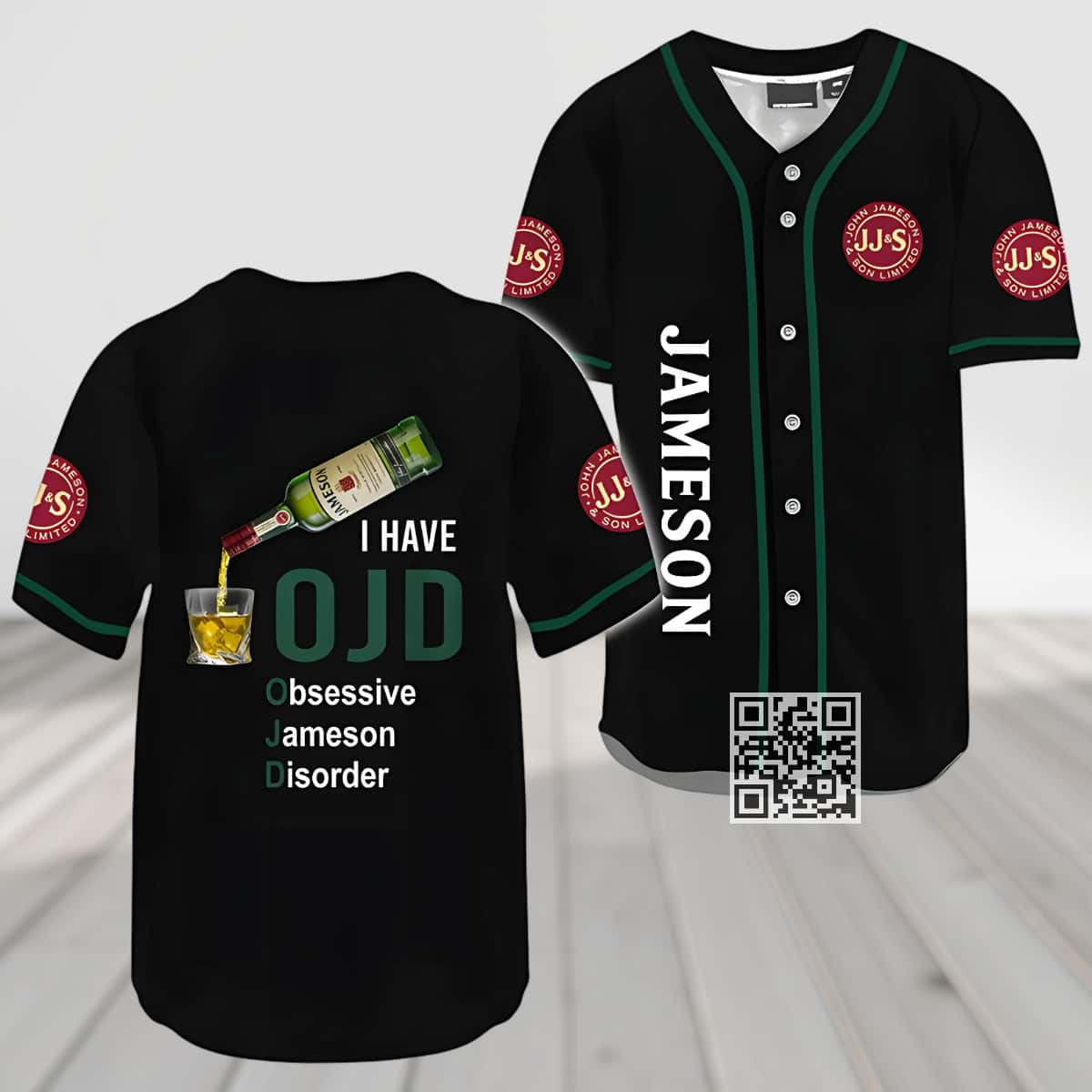 I Have Obsessive Jameson Disorder Baseball Jersey Gift For Best Friends