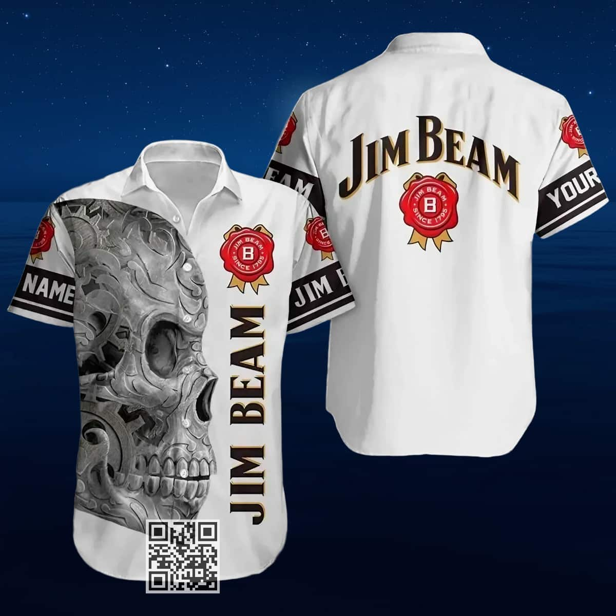 Personalized Jim Beam Hawaiian Shirt Custom Name