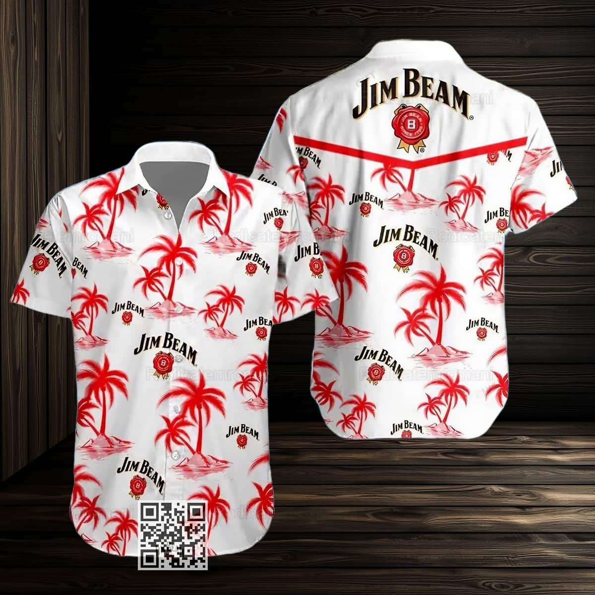 Aloha Jim Beam Hawaiian Shirt Island Pattern Aloha Jim Beam Hawaiian Shirt Island Pattern