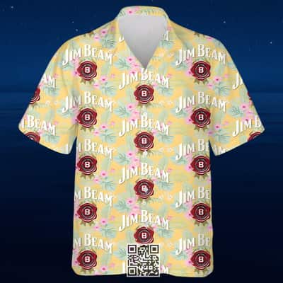 Aloha Jim Beam Hawaiian Shirt Summer Beach Gift