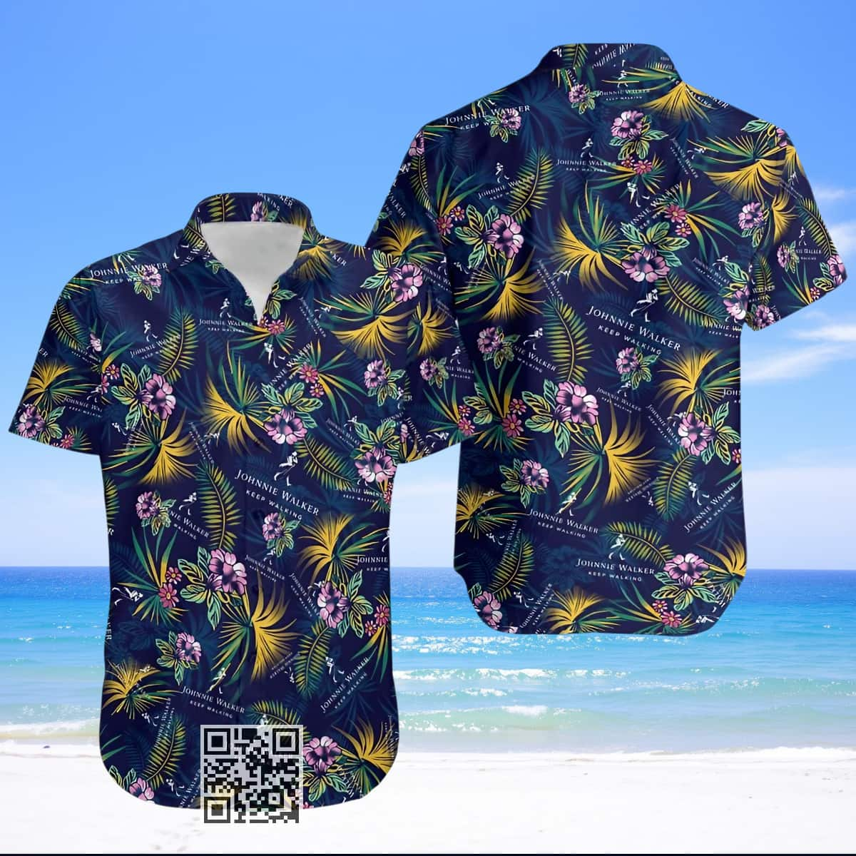 Aloha Johnnie Walker Hawaiian Shirt Keep Walking