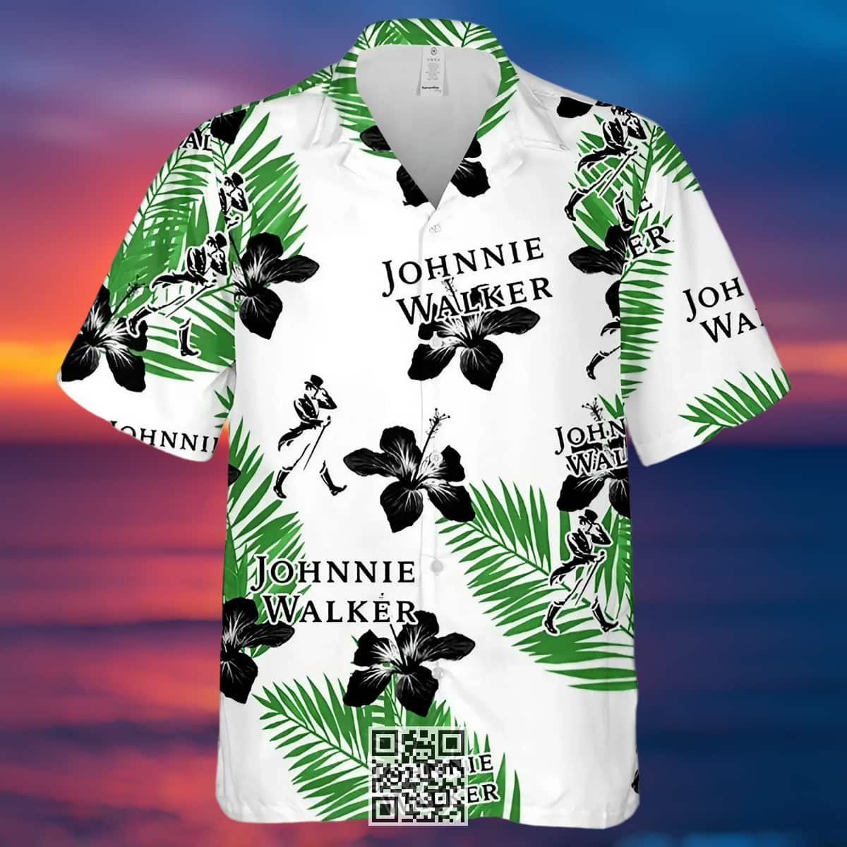 Aloha Johnnie Walker Hawaiian Shirt Hibiscus Flower Pattern Aloha Johnnie Walker Hawaiian Shirt Hibiscus Flower Pattern