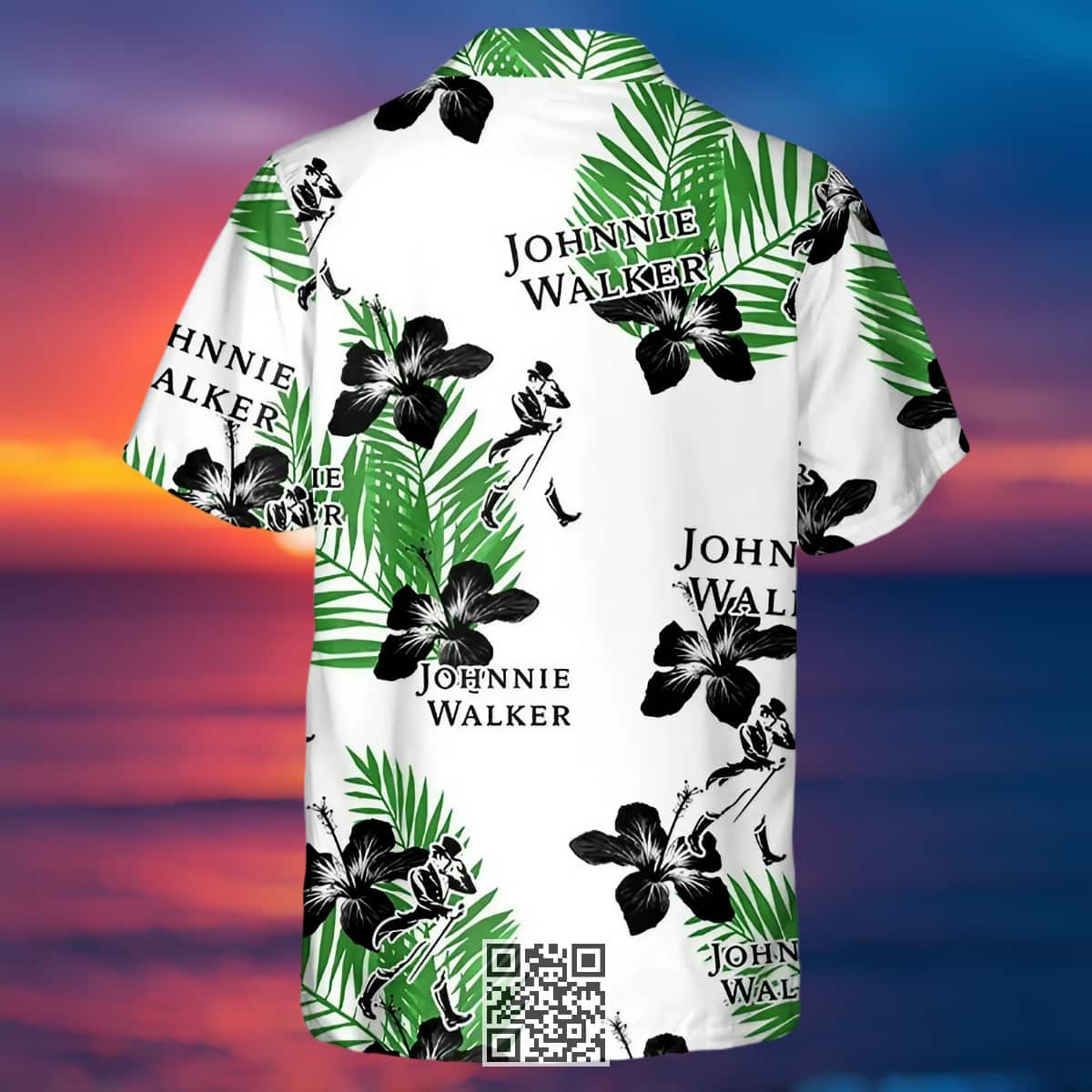 Aloha Johnnie Walker Hawaiian Shirt Hibiscus Flower Pattern Aloha Johnnie Walker Hawaiian Shirt Hibiscus Flower Pattern