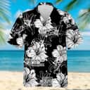 Johnnie Walker Whisky Hawaiian Shirt Hibiscus Flower Pattern
