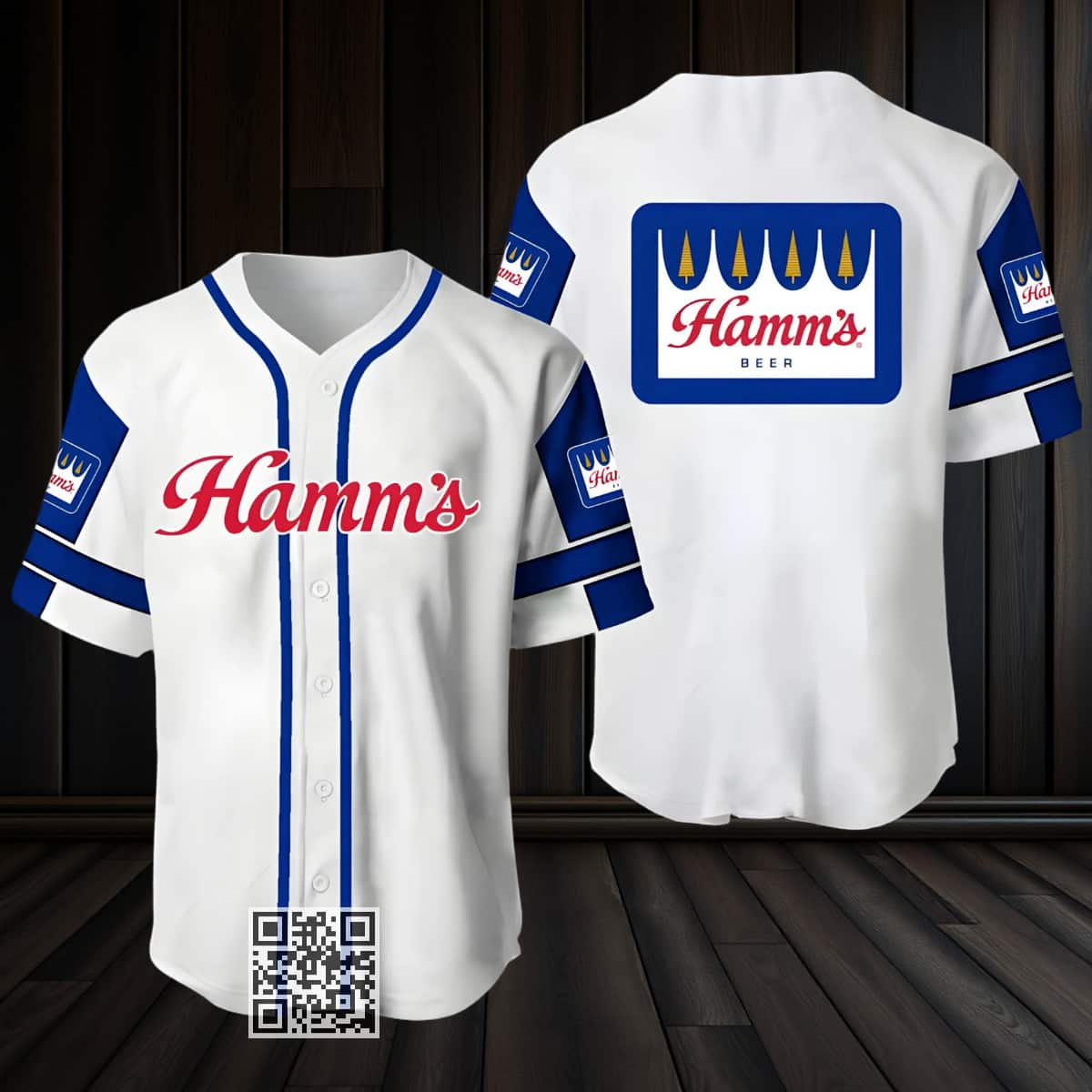 White Hamm's Beer Baseball Jersey Gift For Best Friends