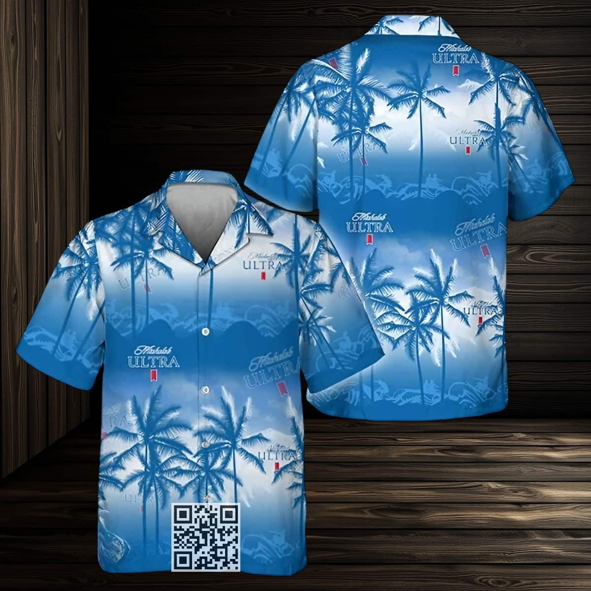 Aloha Michelob ULTRA Beer Hawaiian Shirt Beach Night