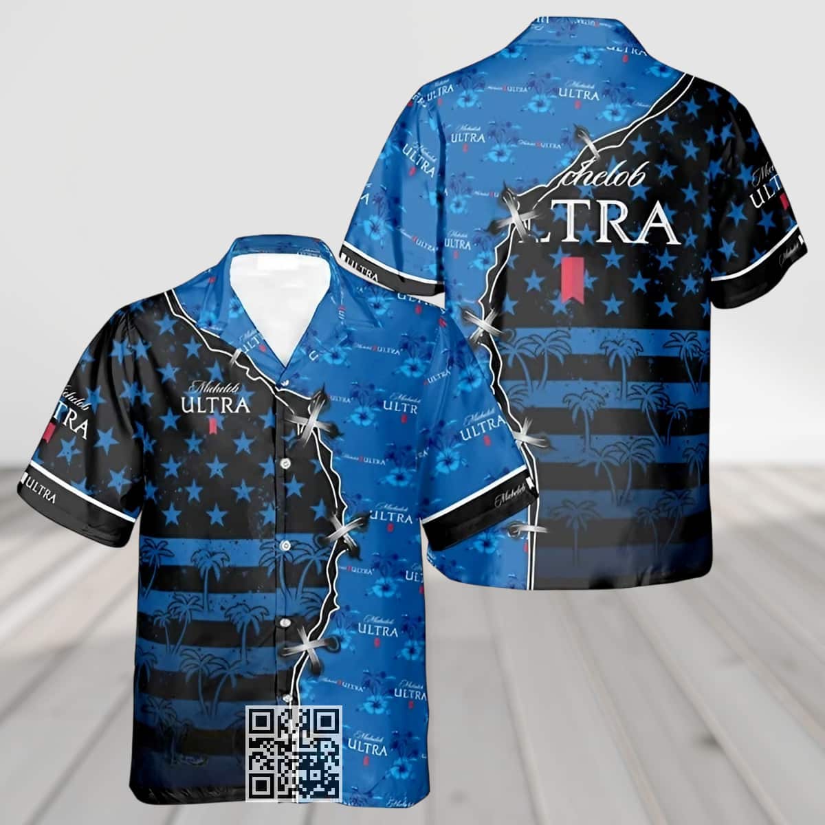 Aloha Michelob ULTRA Beer Hawaiian Shirt Tropical Split Aloha Michelob ULTRA Beer Hawaiian Shirt Tropical Split