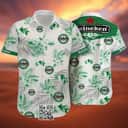 Aloha Heineken Hawaiian Shirt Tropical Flower Pattern Aloha Heineken Hawaiian Shirt Tropical Flower Pattern