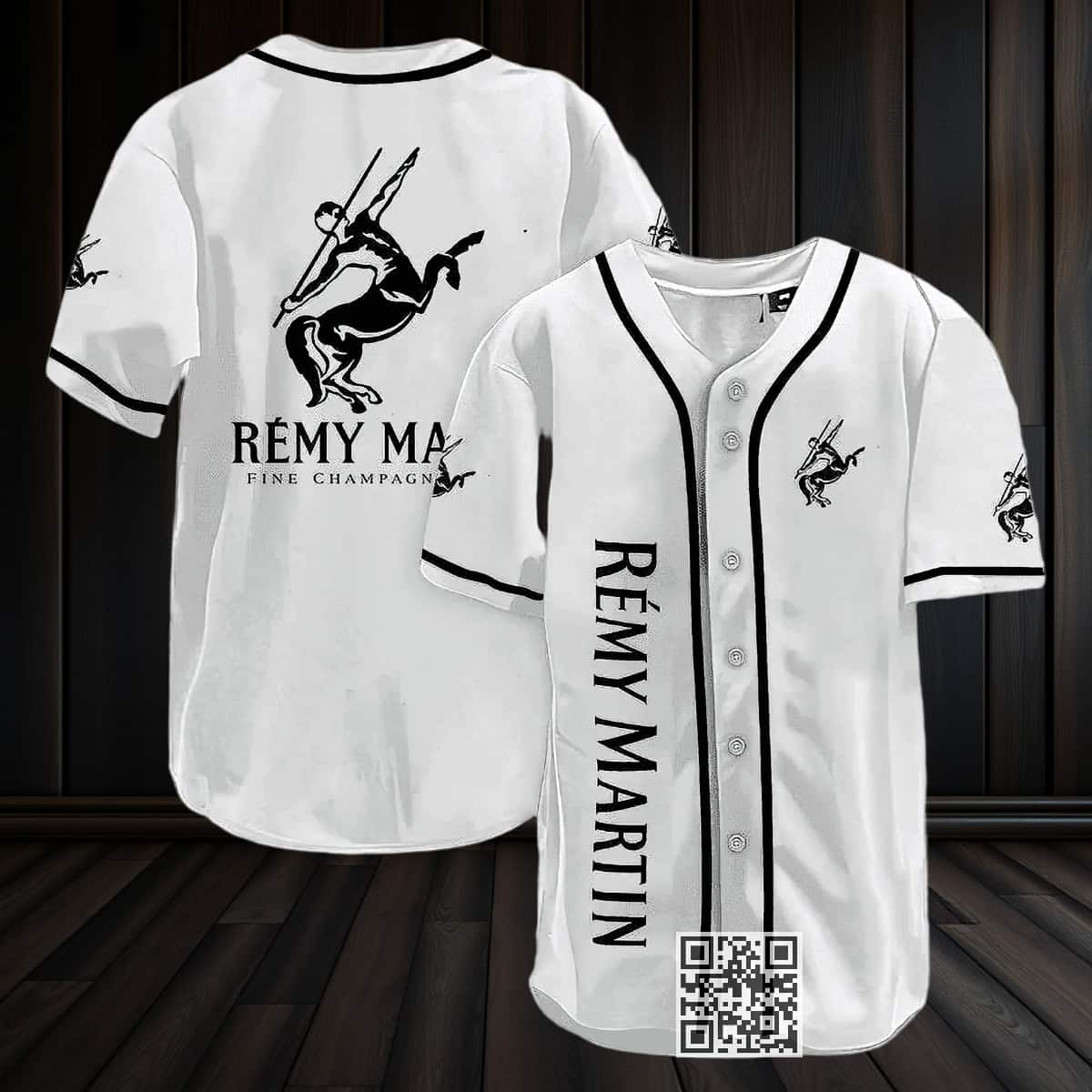 White Remy Martin Fine Champagne Cognac Baseball Jersey White Remy Martin Fine Champagne Cognac Baseball Jersey