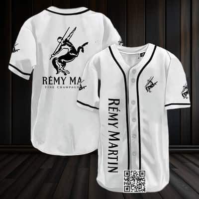 White Remy Martin Fine Champagne Cognac Baseball Jersey White Remy Martin Fine Champagne Cognac Baseball Jersey