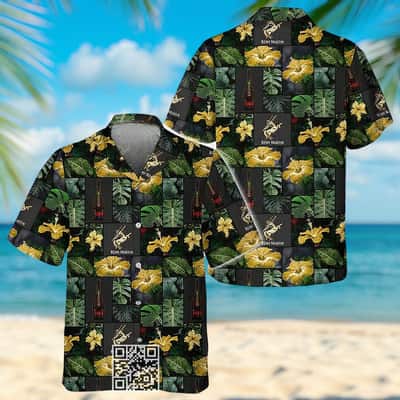Remy Martin Hawaiian Shirt Hibiscus Flower Palm Leaf Pattern Remy Martin Hawaiian Shirt Hibiscus Flower Palm Leaf Pattern