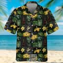 Remy Martin Hawaiian Shirt Hibiscus Flower Palm Leaf Pattern