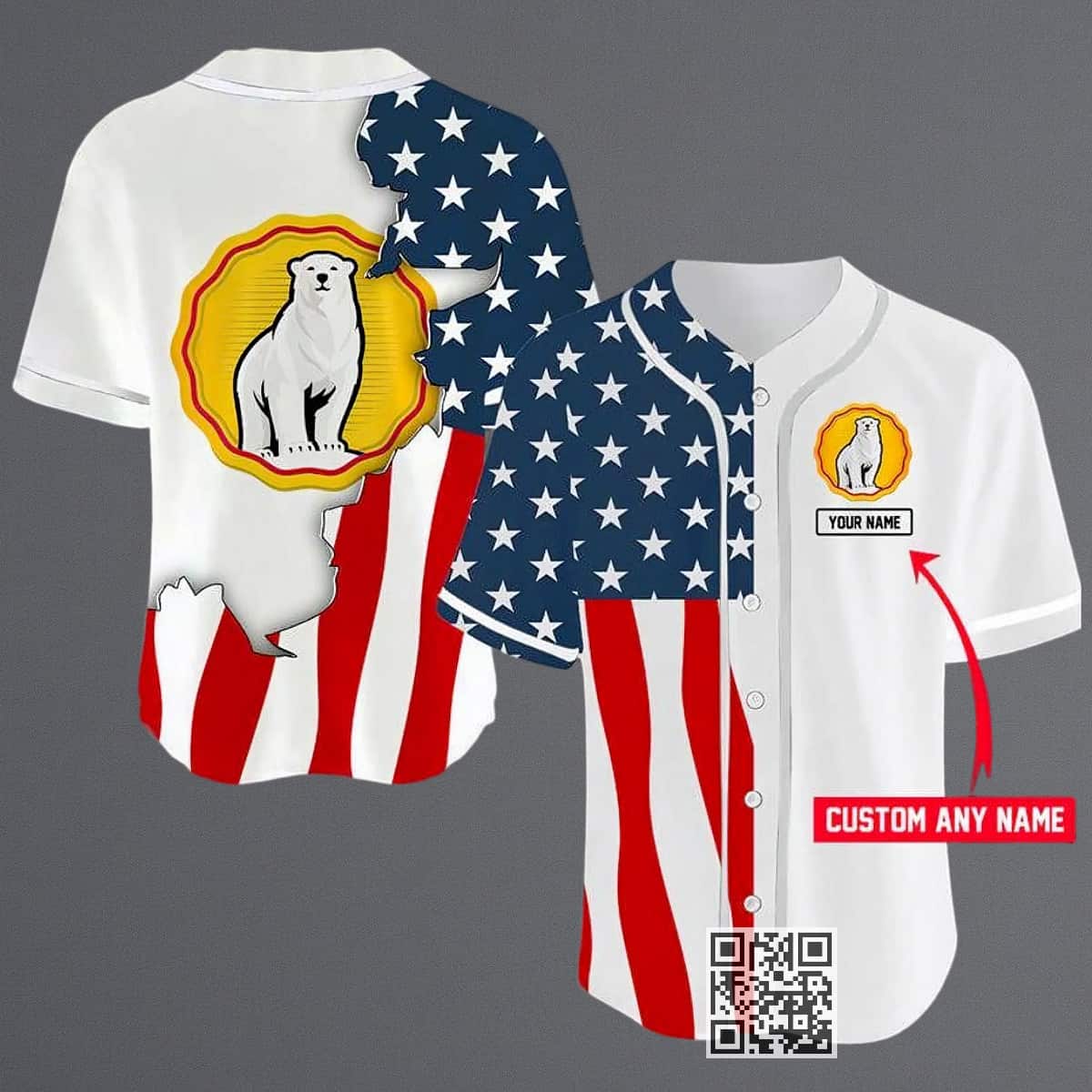 Personalized Bundaberg Baseball Jersey US Flag Custom Name Personalized Bundaberg Baseball Jersey US Flag Custom Name