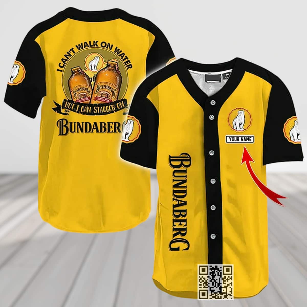 I Can Stagger On Bundaberg Baseball Jersey Custom Name I Can Stagger On Bundaberg Baseball Jersey Custom Name